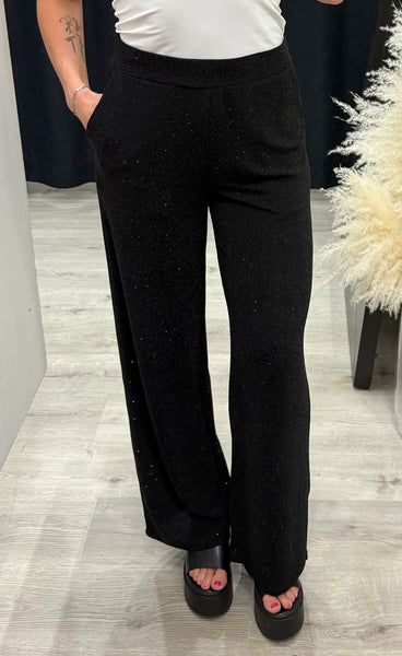 Gabby lurex pants - black