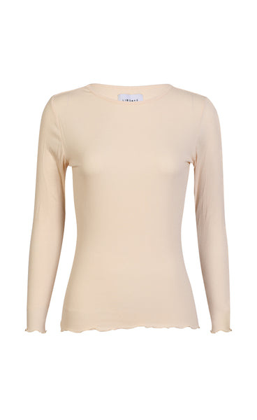 Natalia round top - ivory