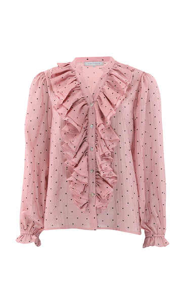 Frida dot blouse - rose