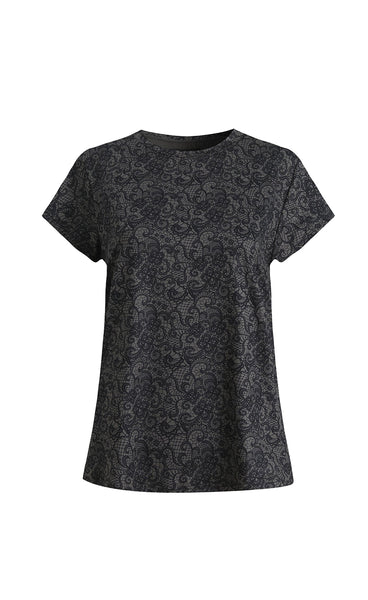 Alma u t-shirt - black lace