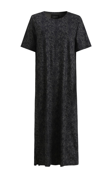 Alma t-shirt dress - black lace