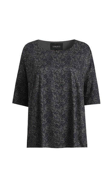 Alma t-shirt - black lace