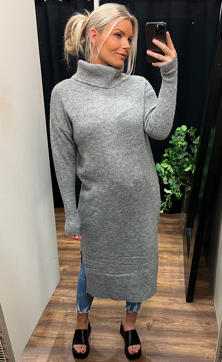 Lui dress - grey melange