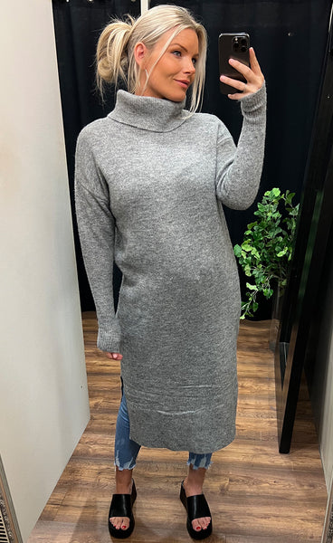 Lui dress - grey melange