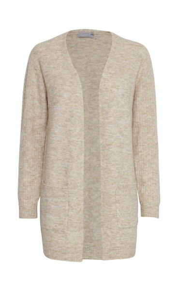 Sandy cardigan 1 - limestone melange