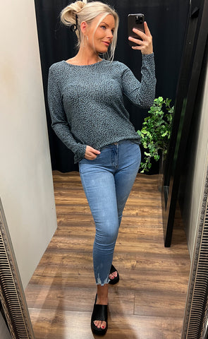 Cesoft blouse - navy mix