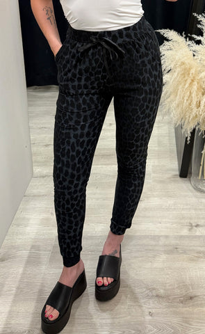 Alma pants - dark grey leo