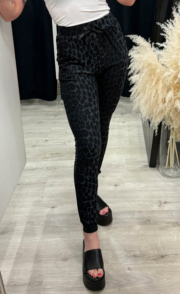 Alma pants - dark grey leo