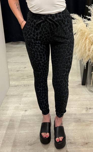 Alma pants - dark grey leo
