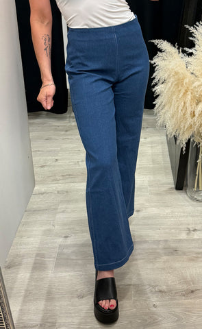 Asta wide pants - blue denim