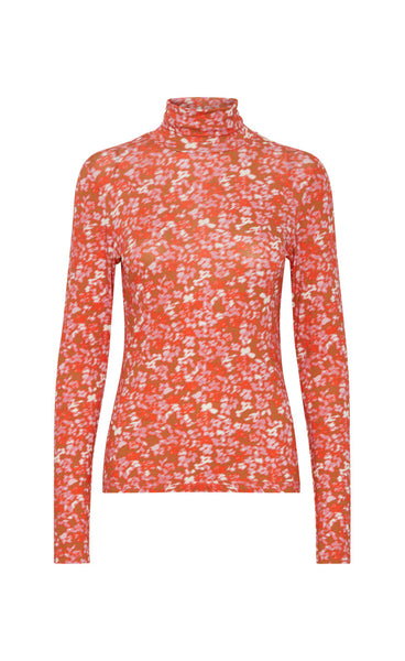 Nava top - orange flower