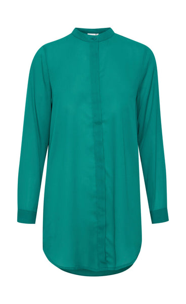 Cellani long shirt - cadium green