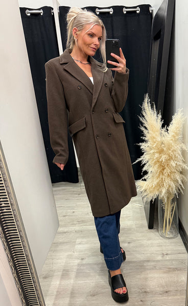 FRANSA Adelay jacket 1 - hot fudge melange