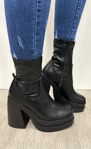 Truffle ökklaskór - black