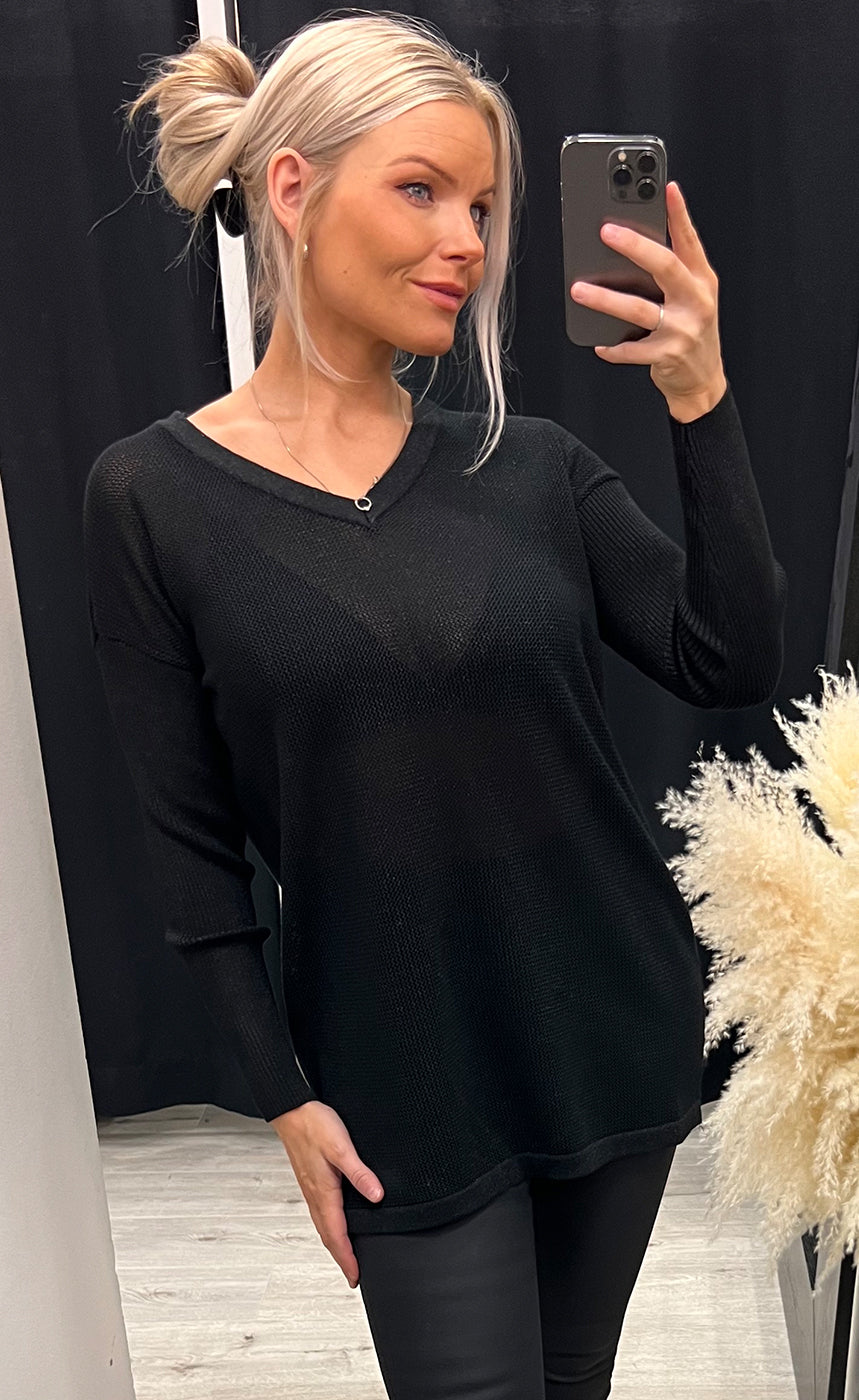 Julia pullover - black/glitter