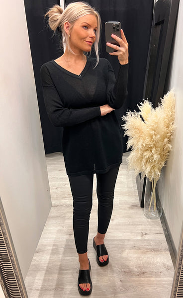 Julia pullover - black/glitter
