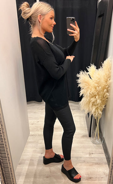 Julia pullover - black/glitter