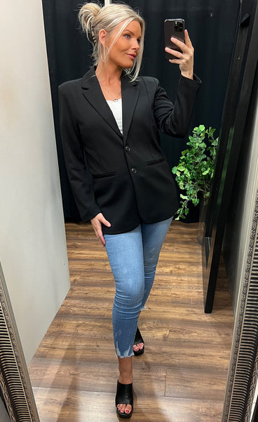 Kate oversize blazer - black