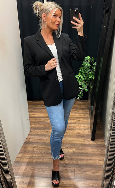 Kate oversize blazer - black