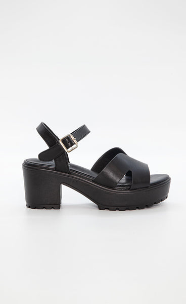 Duffy hælaskór 09060 - black