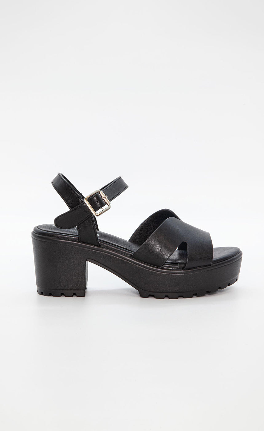 Duffy hælaskór 09060 - black