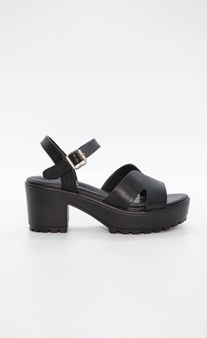 Duffy hælaskór 09060 - black