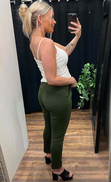 NOOS stretch buxur - moss green