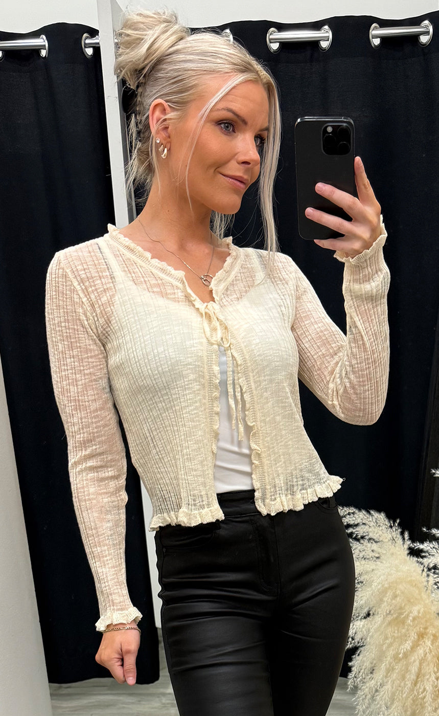 Abertie cardigan - birch melange