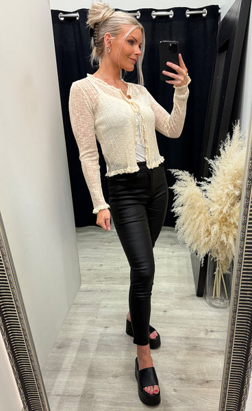 Abertie cardigan - birch melange