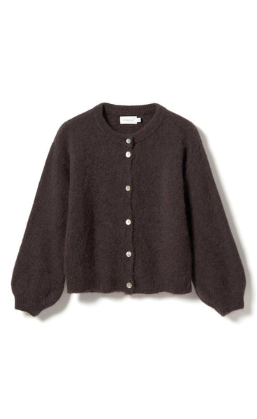 Kae knit cardigan - chocolate