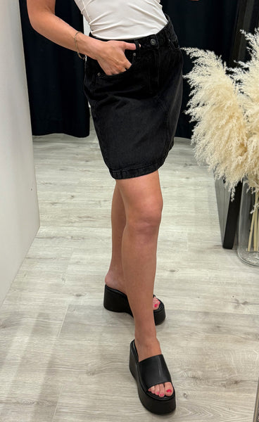 Aveny skirt - washed black
