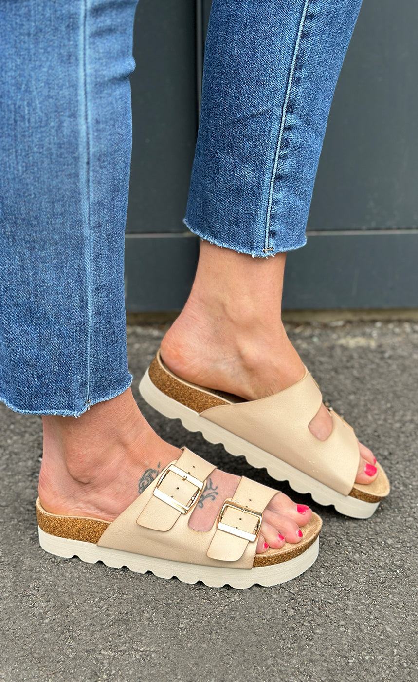 Duffy sandalar 75009 - beige