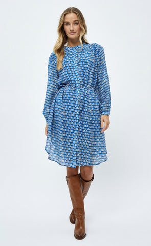 Harmonia shirt dress - marina blue