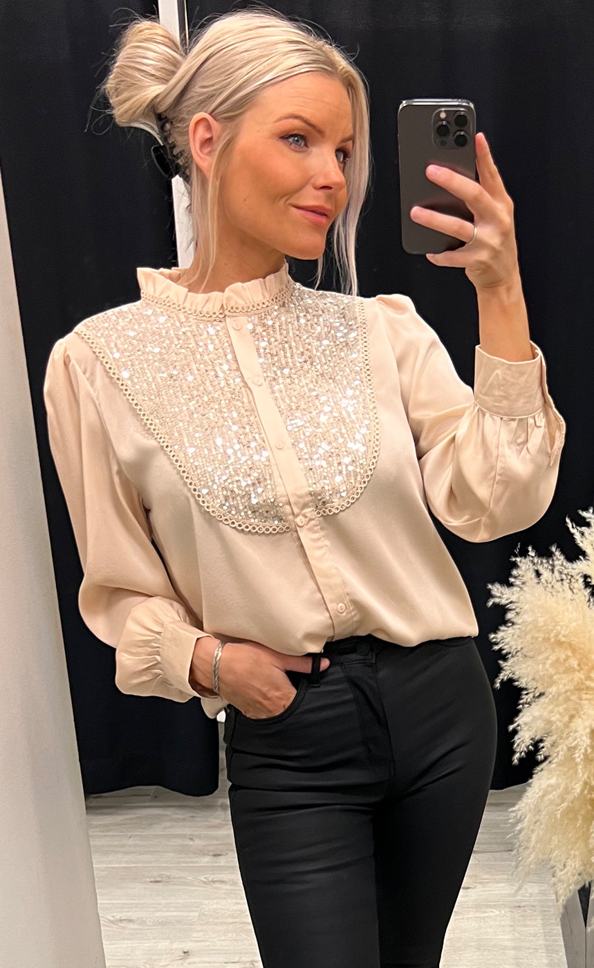 Christa blouse - champagne