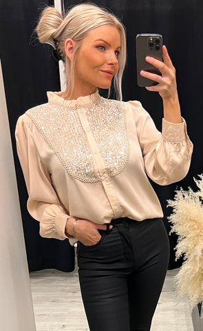 Christa blouse - champagne
