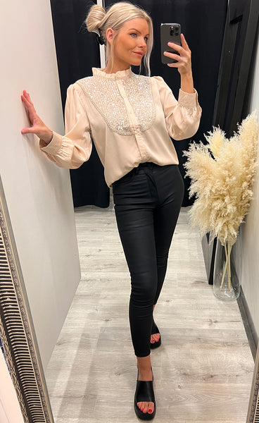 Christa blouse - champagne