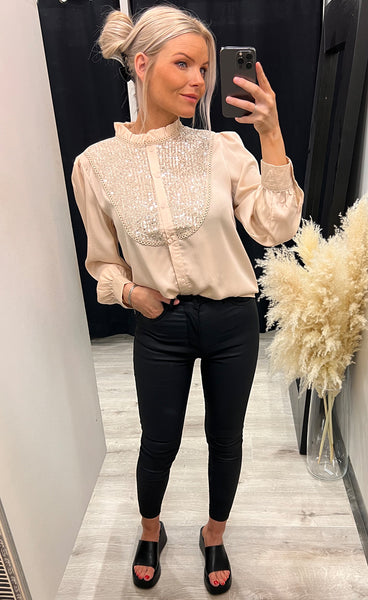 Christa blouse - champagne