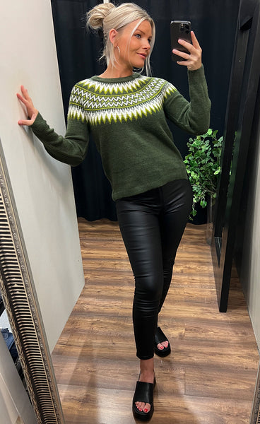 Isabella pullover - moss green