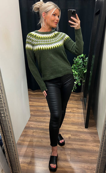 Isabella pullover - moss green