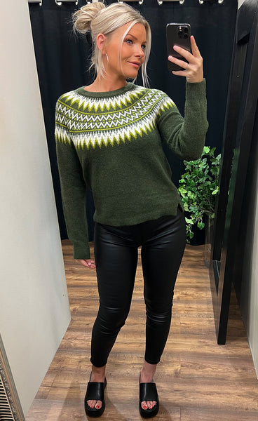 Isabella pullover - moss green