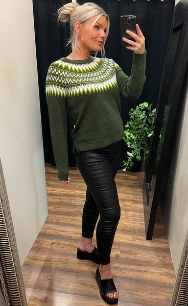 Isabella pullover - moss green