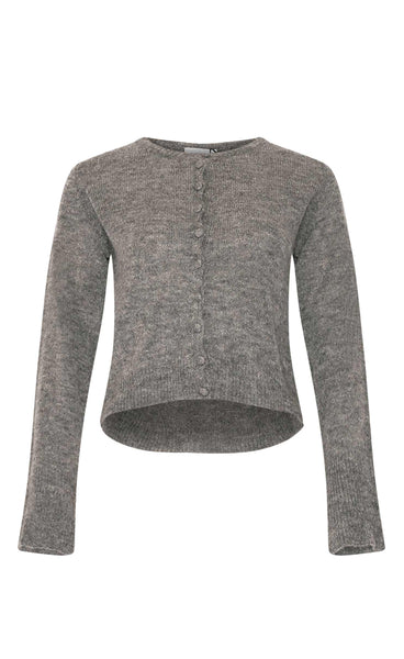 Lya knit cardigan - dark grey melange