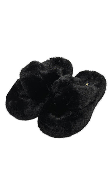 Fluffy inniskór 188 - black