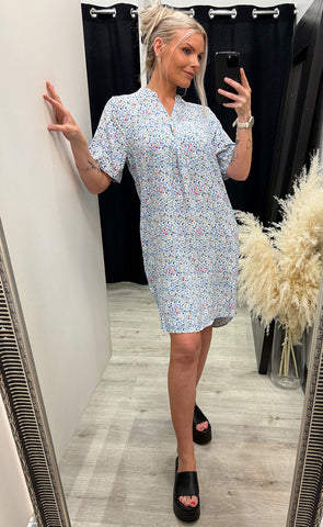 Heat tunic 1 - cashmere blue print