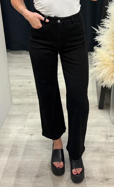 Teygju gallabuxur 6742-12 - black