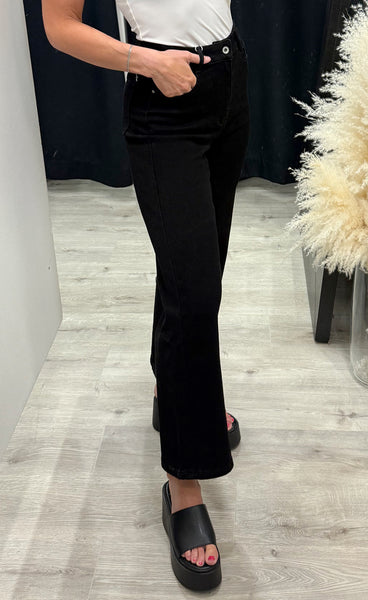 Teygju gallabuxur 6742-12 - black