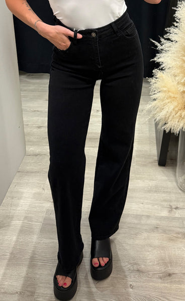 Teygju gallabuxur 876-5 - black