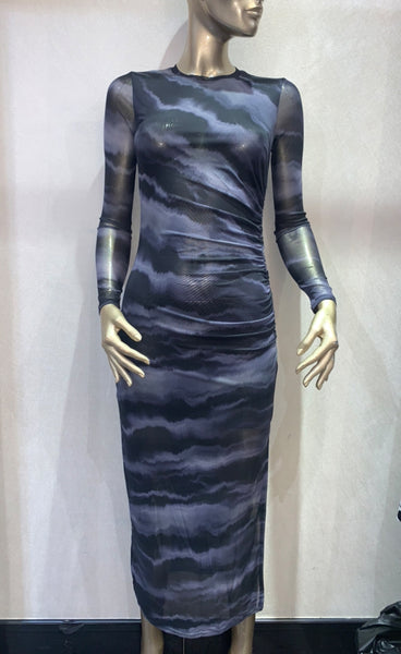 Tamara mesh dress - black grey