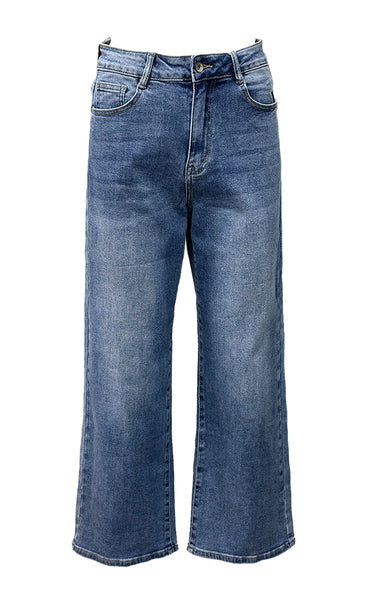 Teygju gallabuxur 6742-11 - denim