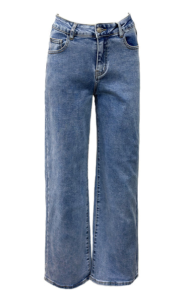 Teygju gallabuxur 957-2 - denim